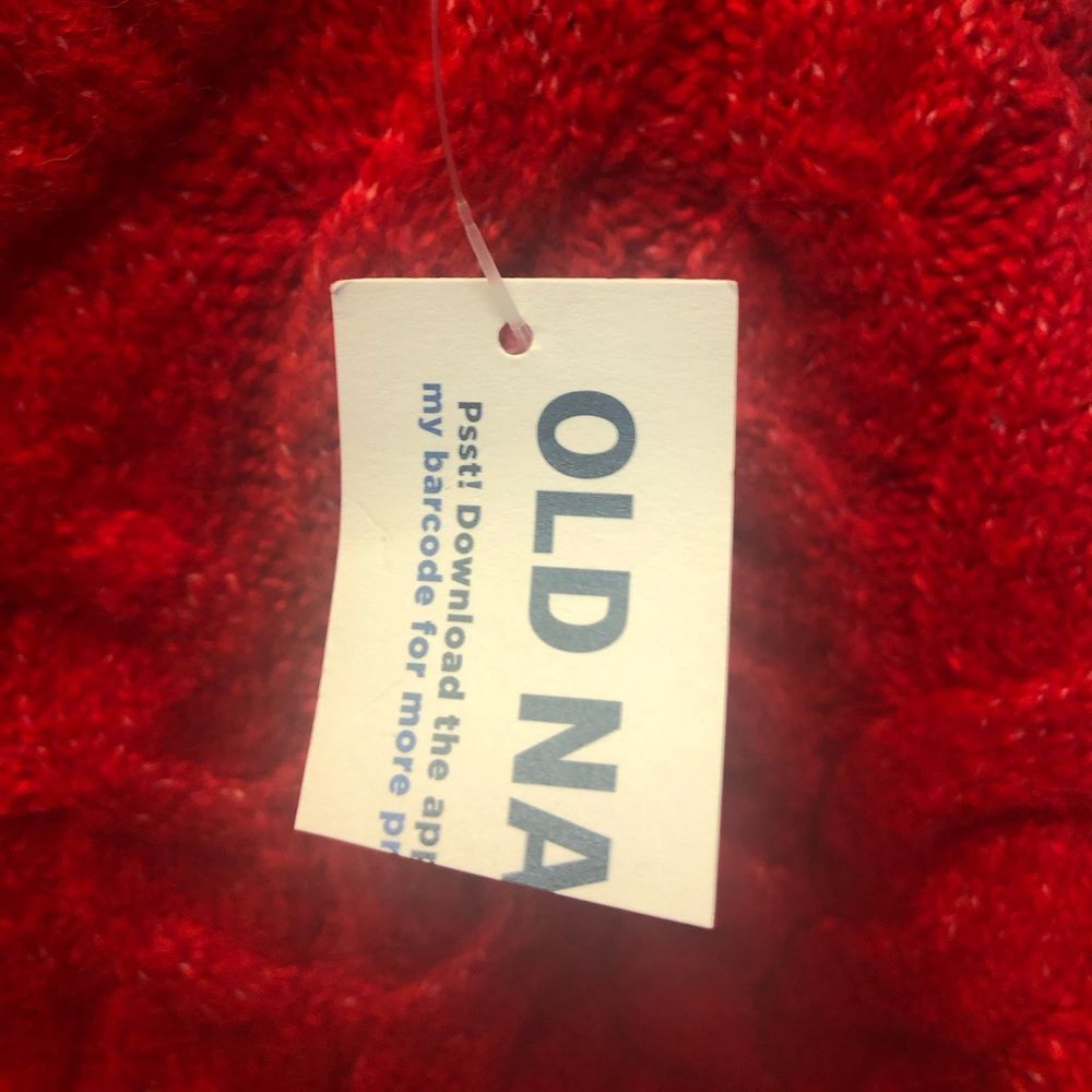 Old Navy Mock-Neck red Pullover sweater, size S (6-7) - Picture 3 of 11